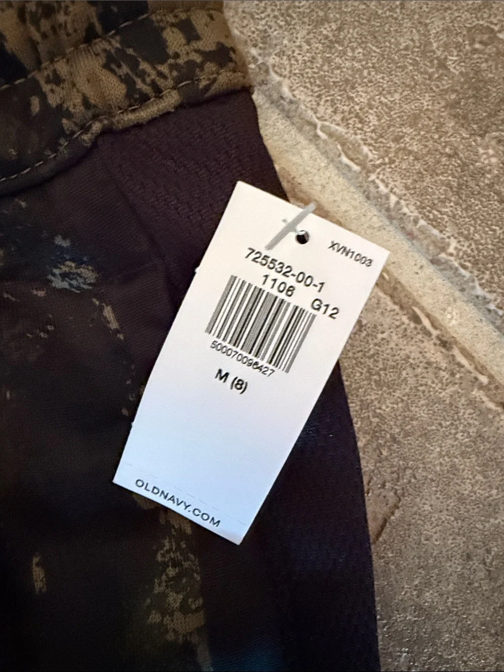Old Navy Boys Olive Camo Knit Jogger Pants - youth medium (8)